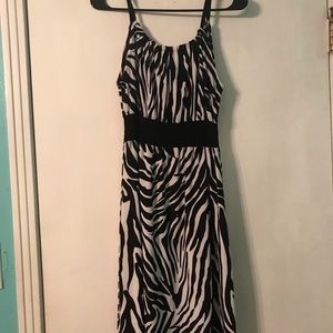 Zebra Print Casual Land Size M Dress